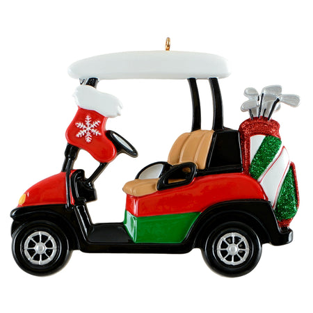Personalized Golf Cart Christmas Ornament
