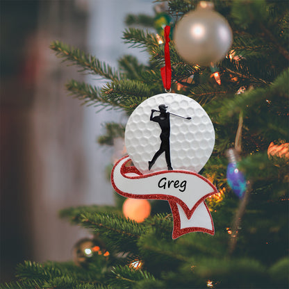 Personalized Golf Ornament