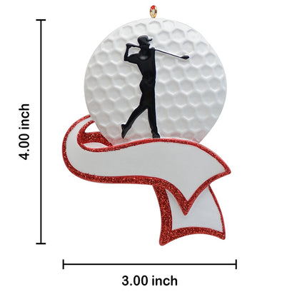 Personalized Golf Ornament