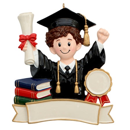 Graduate Boy Personalized Christmas Tree Ornament