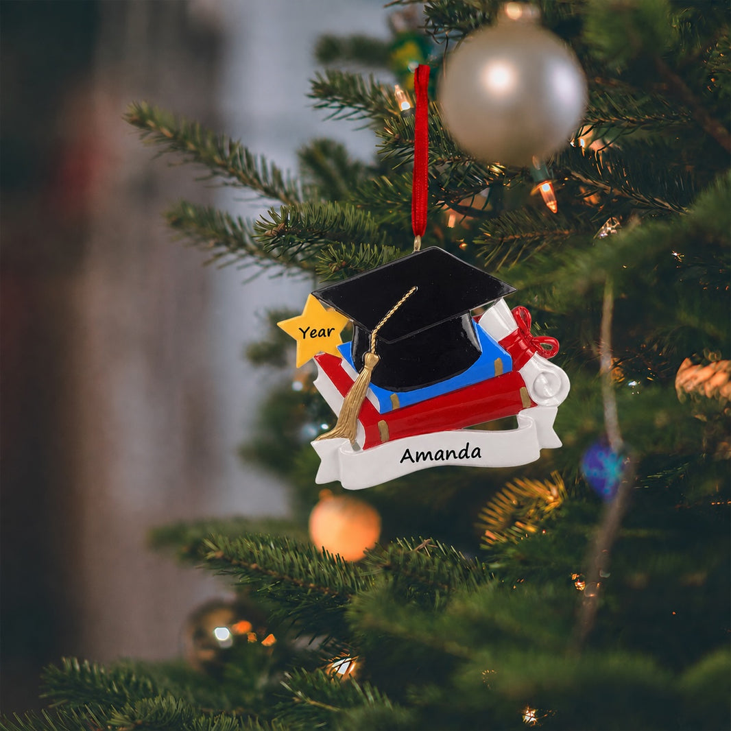 Graduation Cap and Diploma Graduate Ornament