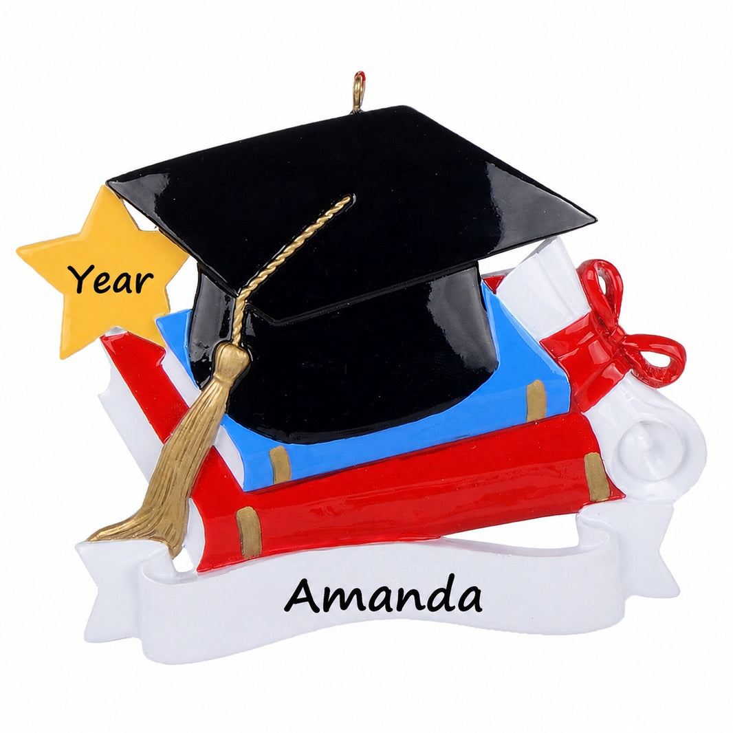 Graduation Cap and Diploma Graduate Ornament