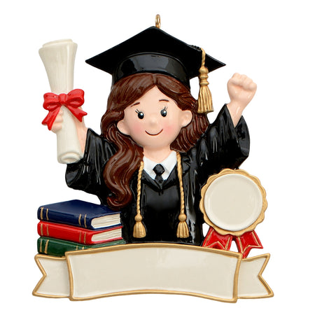 Graduate Girl Personalized Christmas Tree Ornament