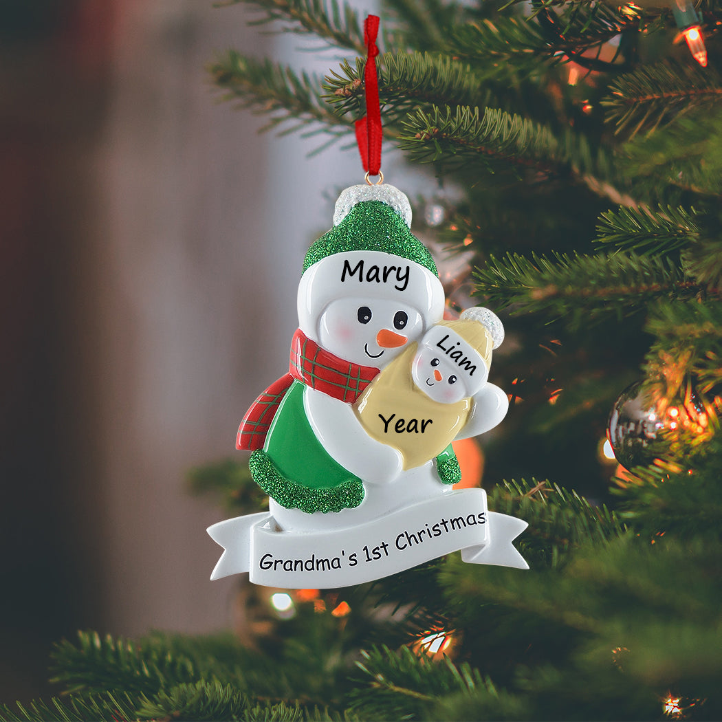 Personalized Grandma's 1st Christmas Ornament