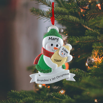 Personalized Grandma's 1st Christmas Ornament