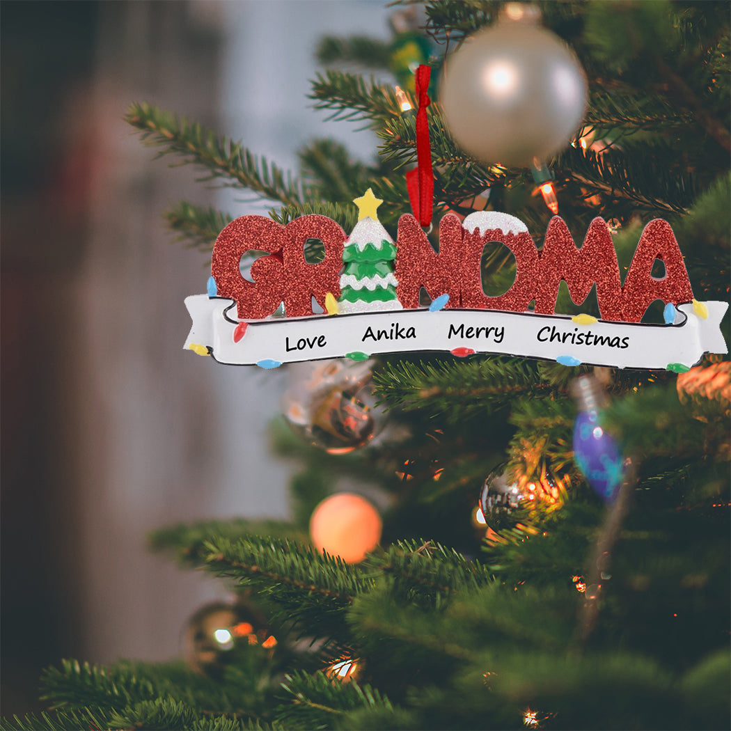 Personalized Grandma Christmas Ornament