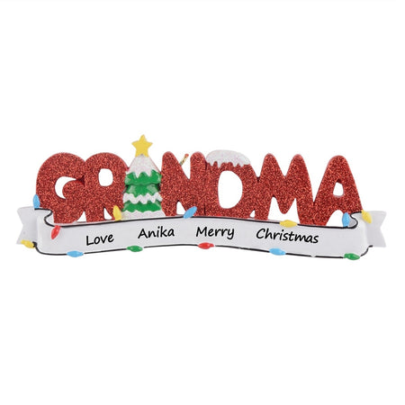 Personalized Grandma Christmas Ornament