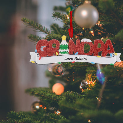 Personalized Grandpa Christmas Ornament
