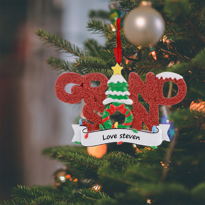 Personalized Grandson Christmas Ornament