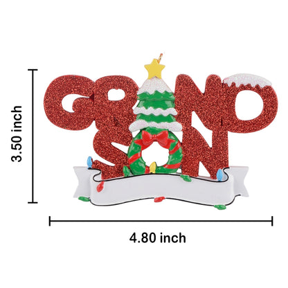 Personalized Grandson Christmas Ornament