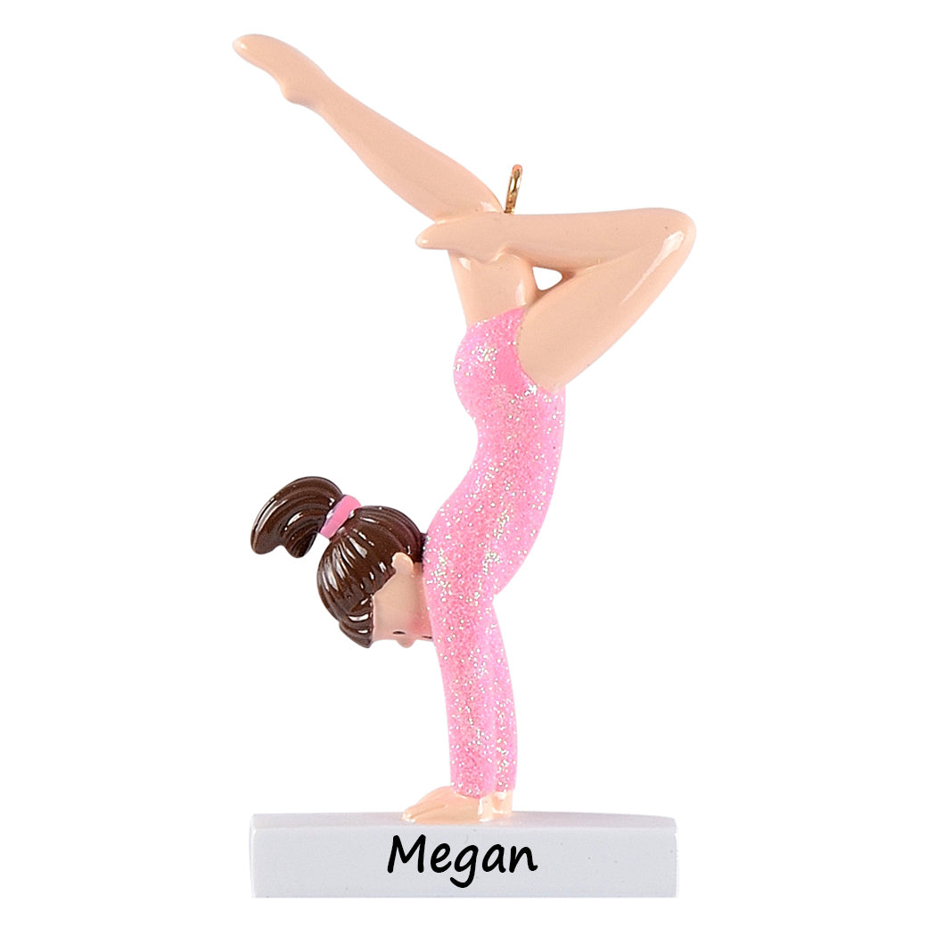 Personalized Gymnast Girl Ornament