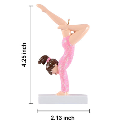 Personalized Gymnast Girl Ornament