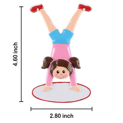 Personalized Handstand Gymnast Ornament