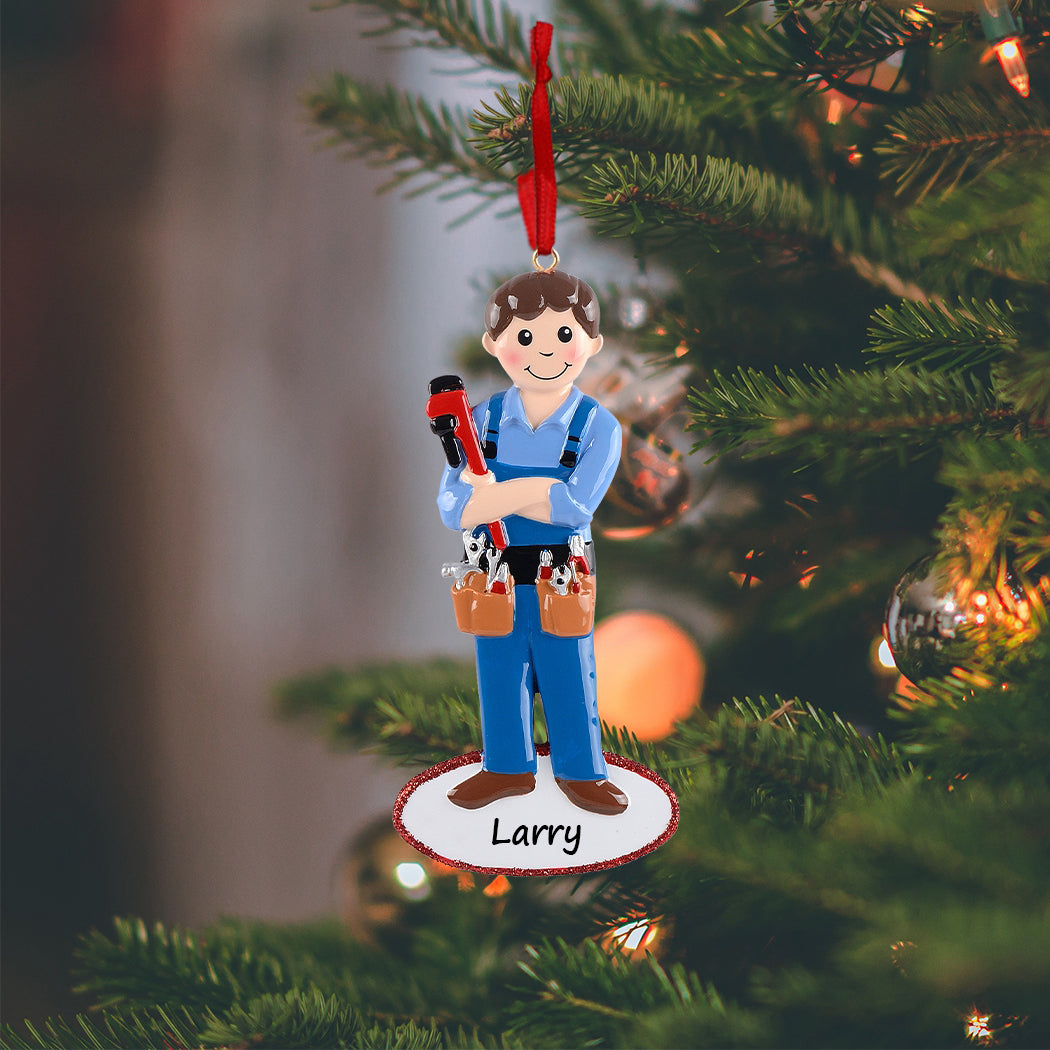 Personalized Handyman Ornament