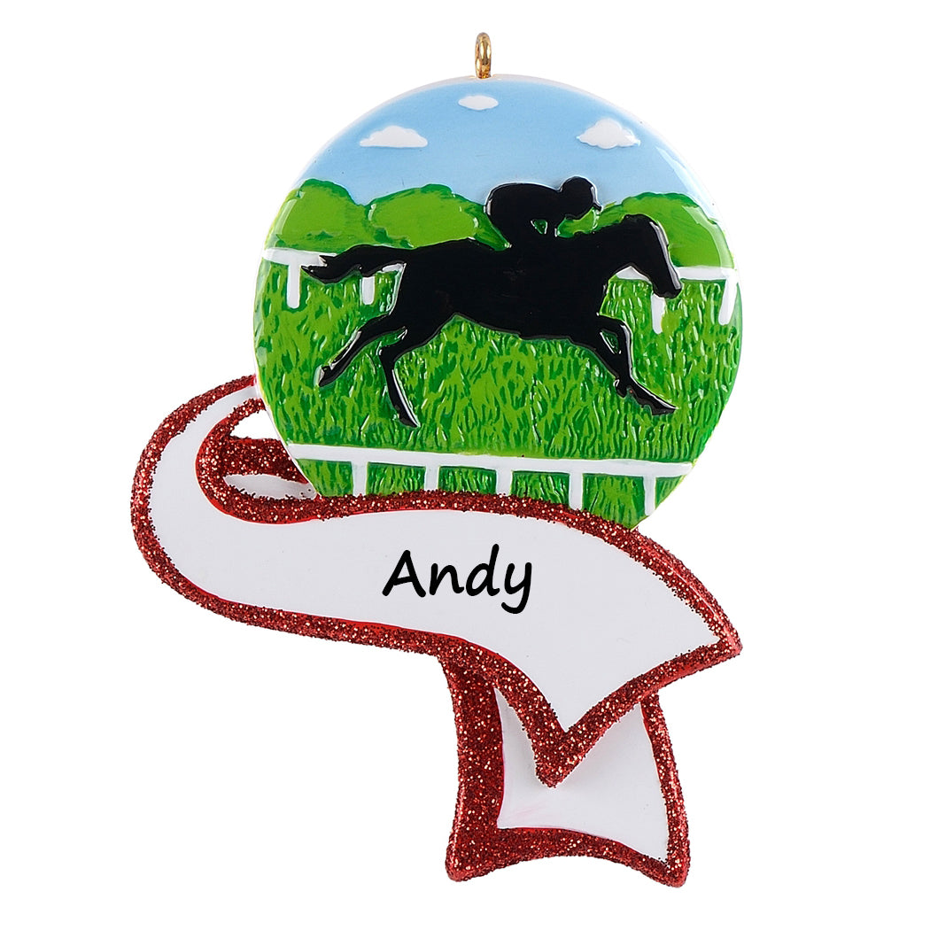 Personalized Horse Riding Ornament