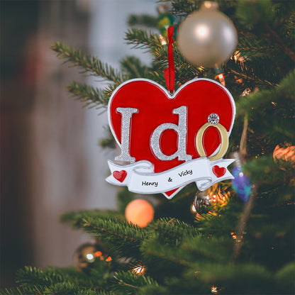 Personalized I Do Wedding Ornament