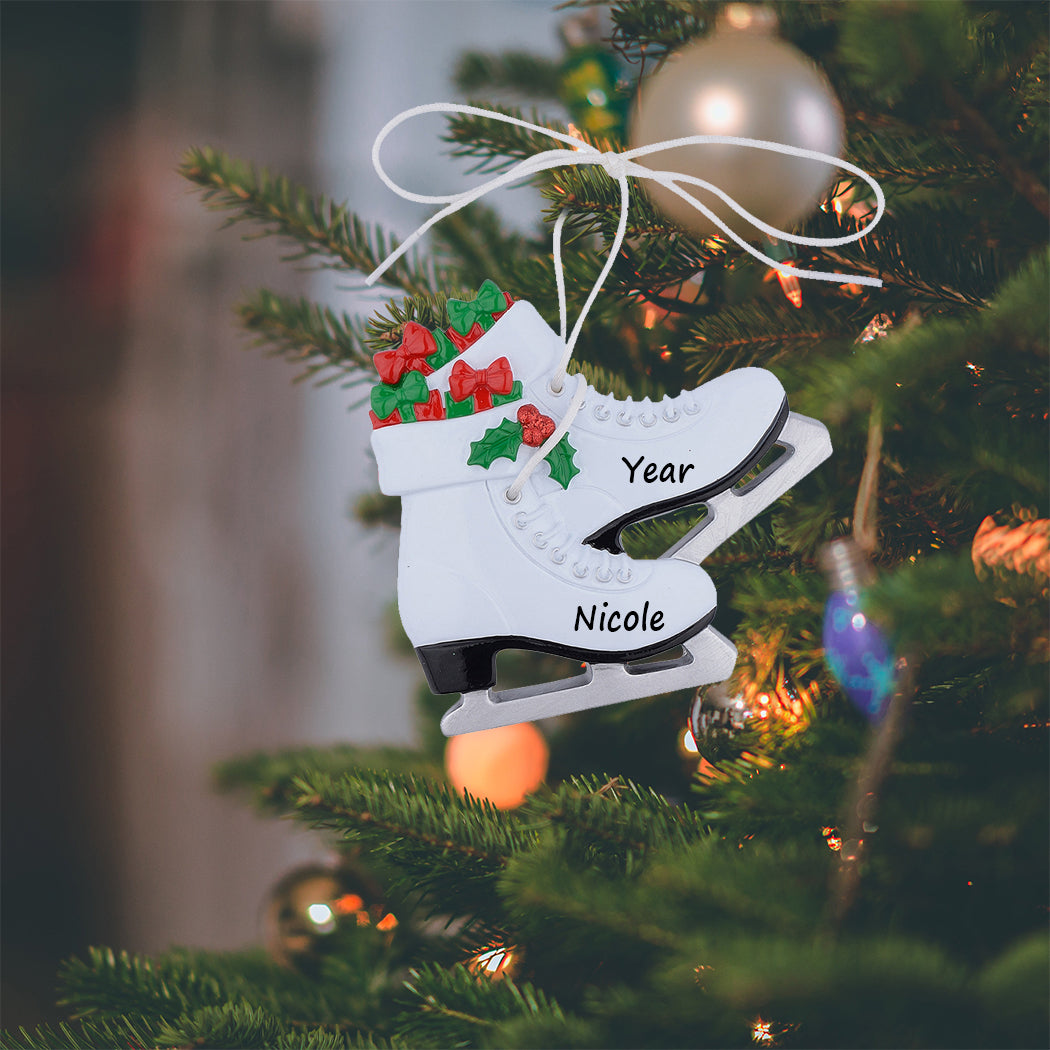 Personalized Ice Skating Shoes Ornament