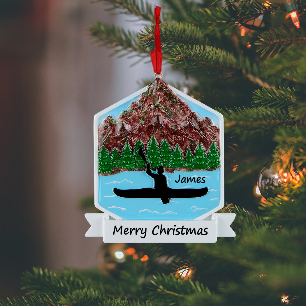 Personalized Kayak Ornament