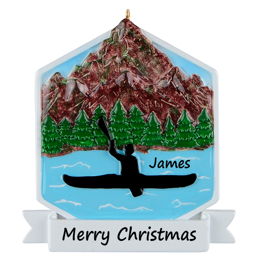 Personalized Kayak Ornament