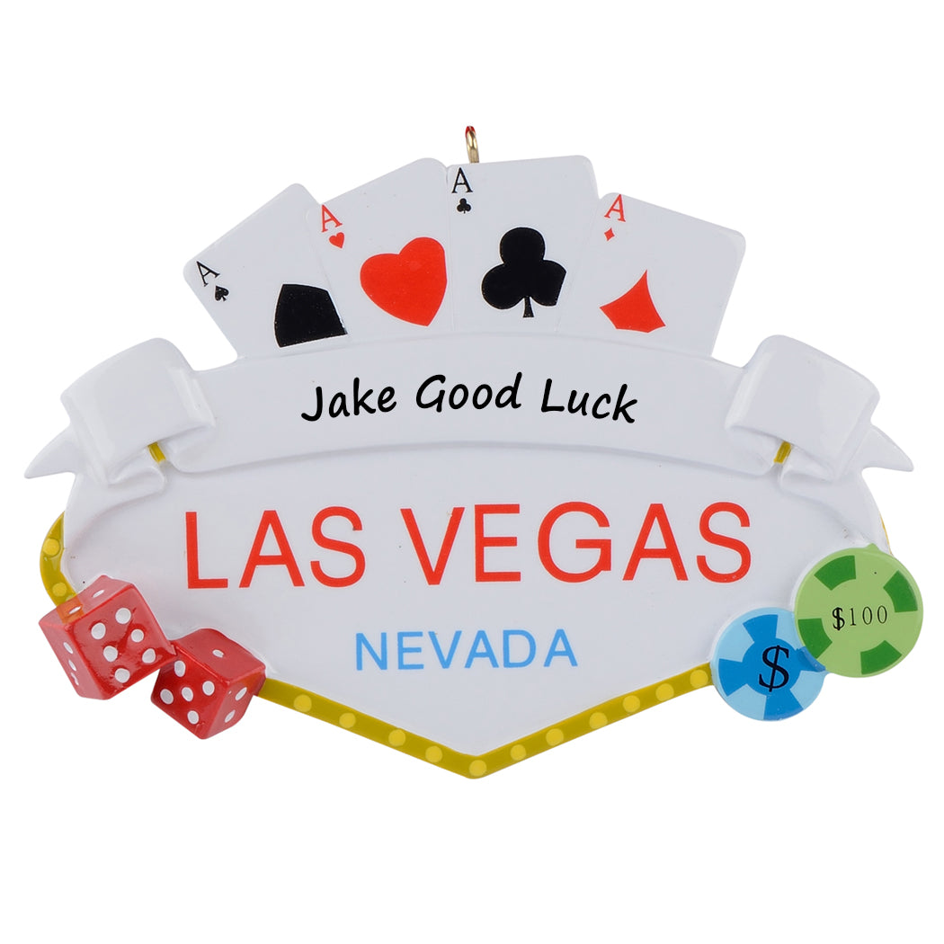 Personalized Las Vegas Casino Keepsake Ornament