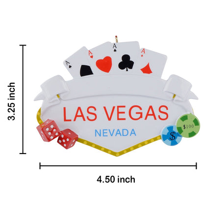 Personalized Las Vegas Casino Keepsake Ornament