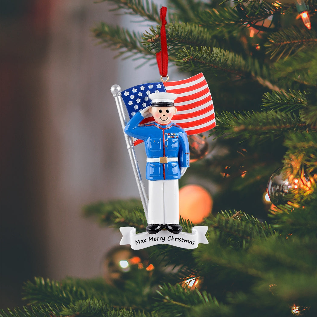 Personalized Marines Ornament
