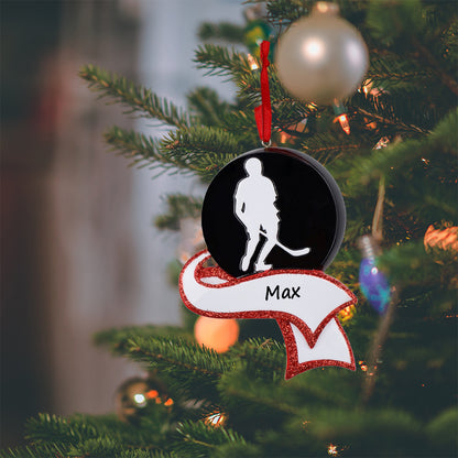 Personalized Men's Hockey Ornament