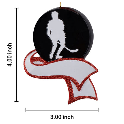Personalized Men's Hockey Ornament