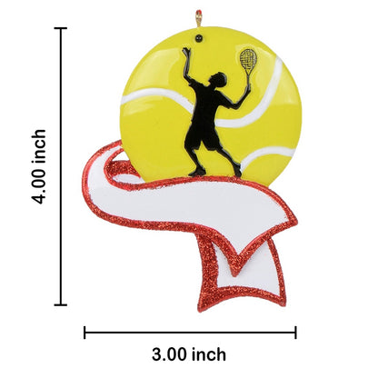 Personalized Men's Tennis Ball Ornament
