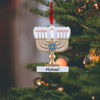 Personalized Menorah Ornament