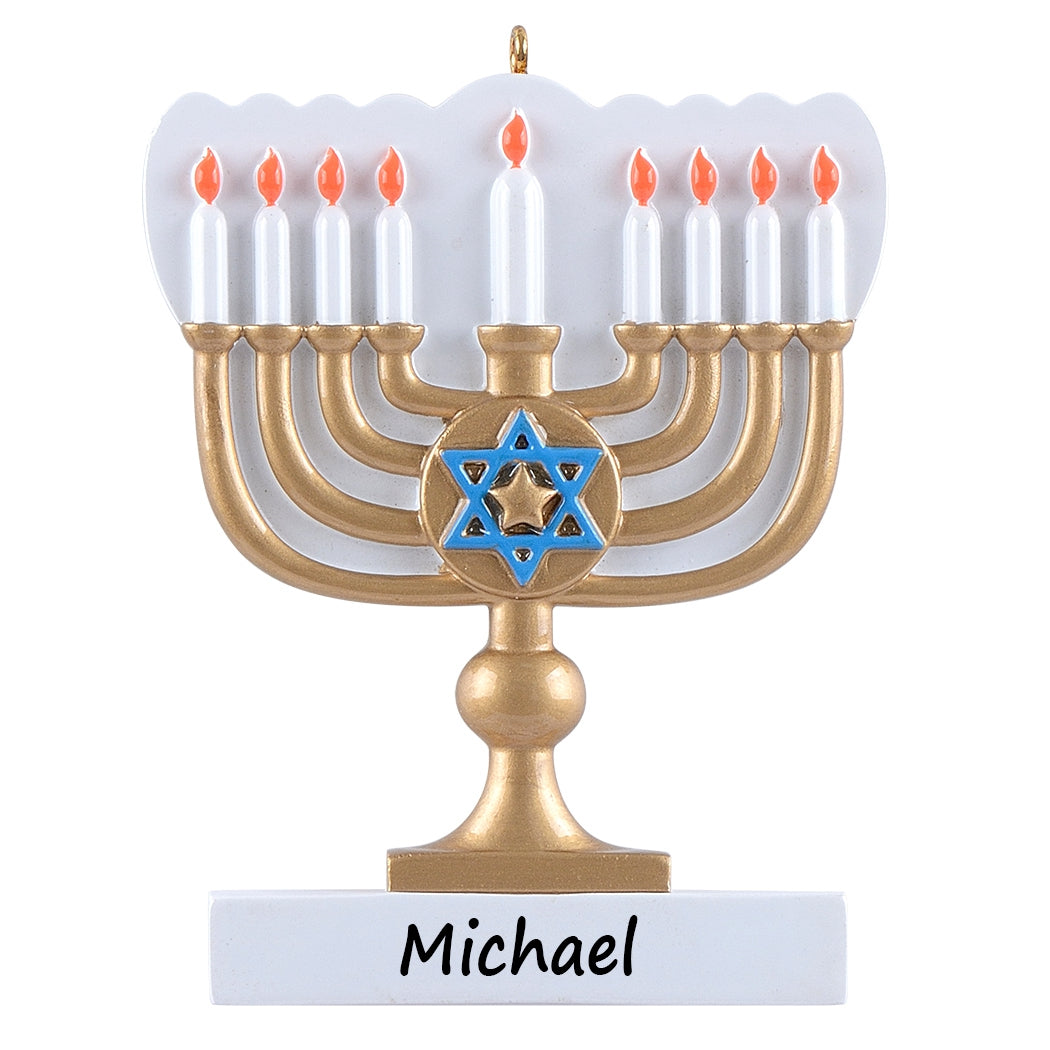 Personalized Menorah Ornament
