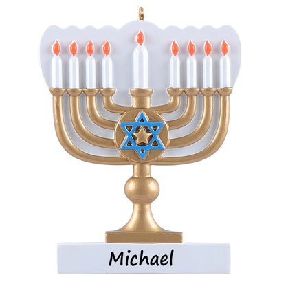 Personalized Menorah Ornament