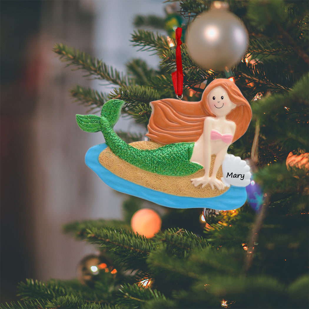 Personalized Mermaid Ornament