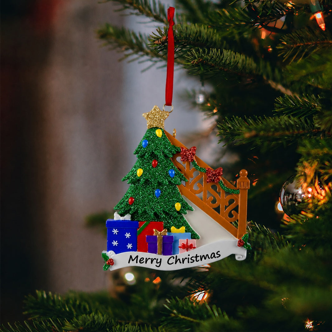 Personalized Christmas Morning Tree Ornament