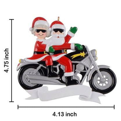 Motorcycle Couple Personalized Ornament