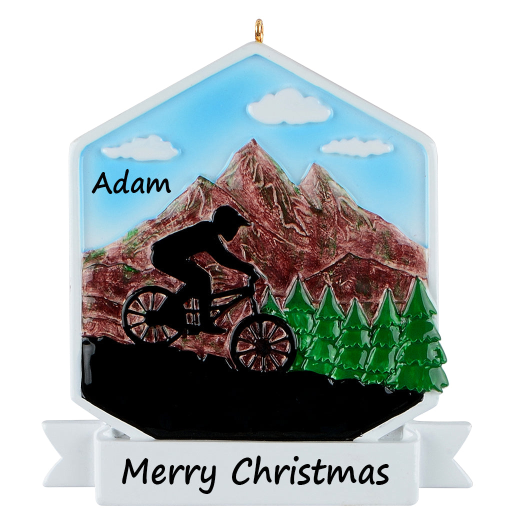 Personalized Mountain Bike Ornament
