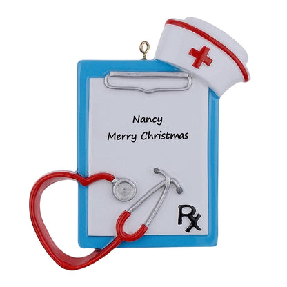 Personalized Nurse Clipboard Ornament
