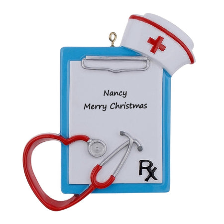 Personalized Nurse Clipboard Ornament