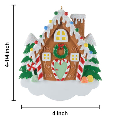 Personalized Our Sweet Home Gingerbread House Ornament