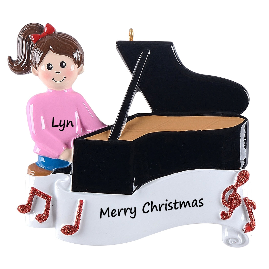 Personalized Piano Boy Ornament