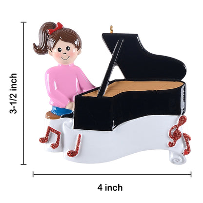 Personalized Piano Boy Ornament