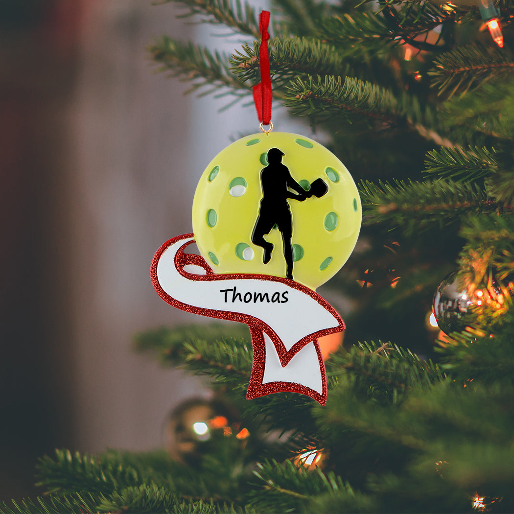 Personalized Pickleball Ornament