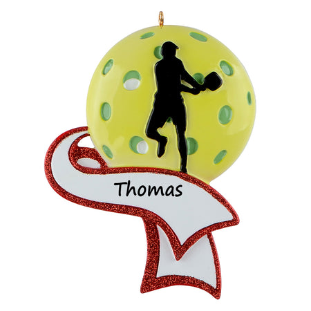 Personalized Pickleball Ornament
