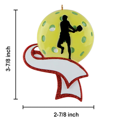 Personalized Pickleball Ornament