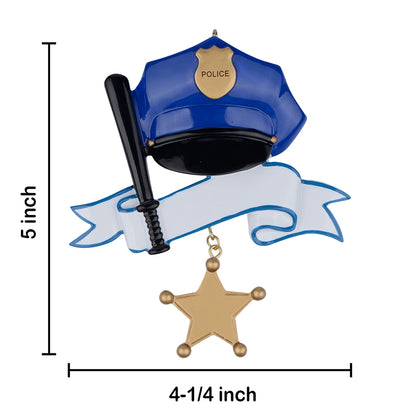 Personalized Police Officer Ornament