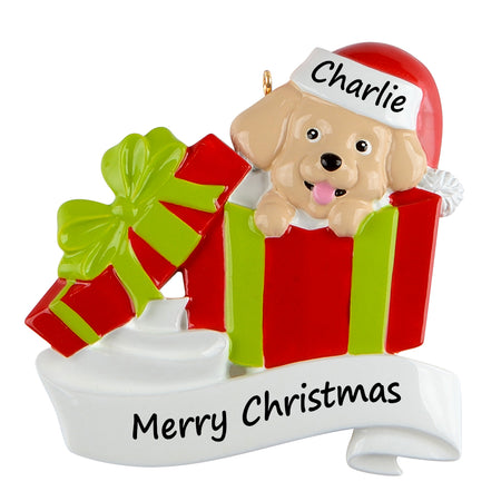 Personalized Puppy Ornament
