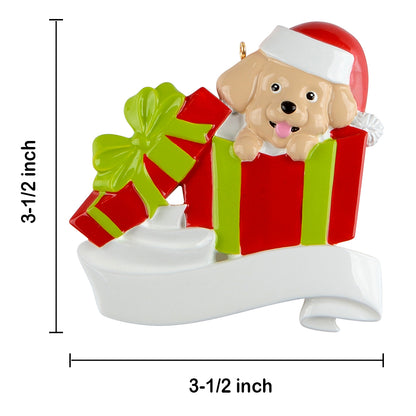 Personalized Puppy Ornament