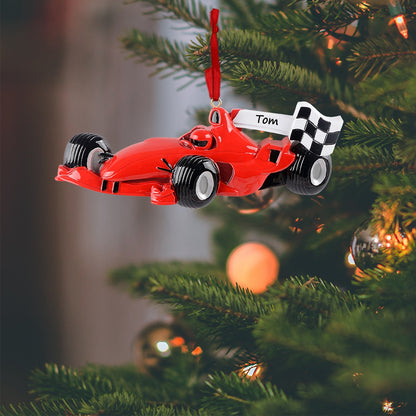 Personalized Race Car Ornament