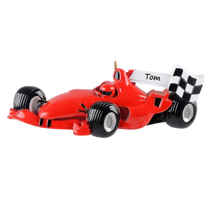 Personalized Race Car Ornament