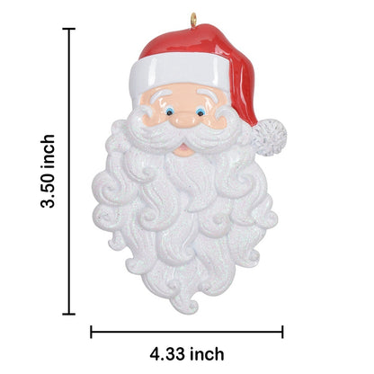 Personalized Santa Face Christmas Ornament